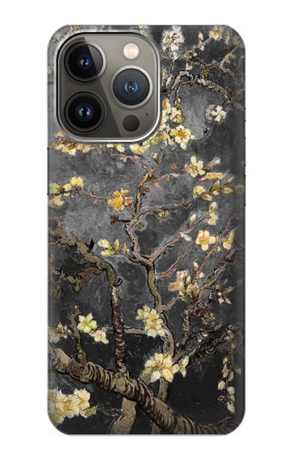 S2664 黒開花アーモンドの木 フィンセント・ファン・ゴッホ Black Blossoming Almond Tree Van Gogh iPhone 13 Pro バックケース、フリップケース・カバー