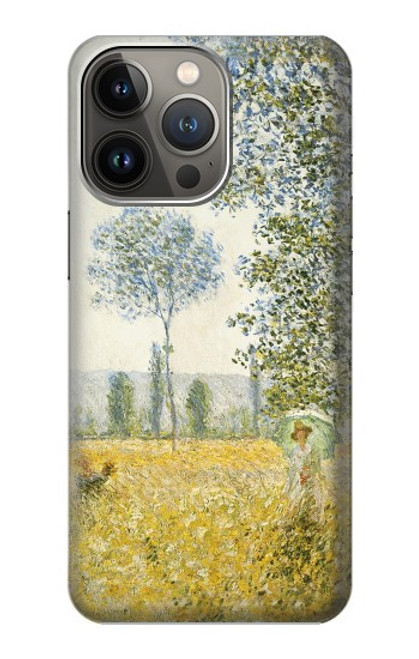 S2682 クロード・モネ 春の野 Claude Monet Fields In Spring iPhone 13 Pro バックケース、フリップケース・カバー