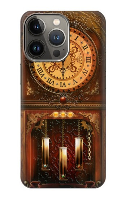 S3174 大きな古時計 Grandfather Clock iPhone 13 Pro バックケース、フリップケース・カバー