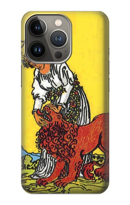 S3458 タロットカード 力 Strength Tarot Card iPhone 13 Pro バックケース、フリップケース・カバー