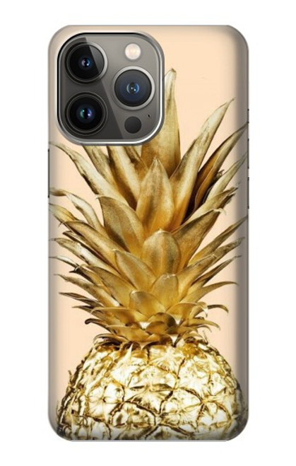 S3490 ゴールドパイナップル Gold Pineapple iPhone 13 Pro バックケース、フリップケース・カバー