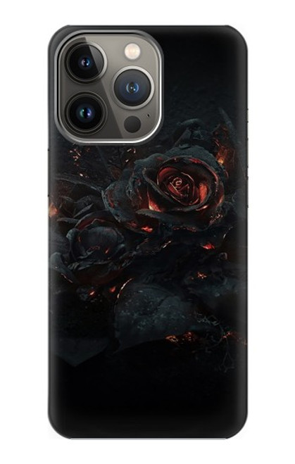 S3672 バーンドローズ Burned Rose iPhone 13 Pro バックケース、フリップケース・カバー