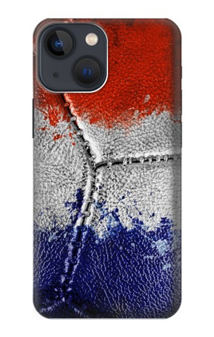 S3304 フランスの旗ビンテージフットボールのグラフィック France Flag Vintage Football Graphic iPhone 13 mini バックケース、フリップケース・カバー