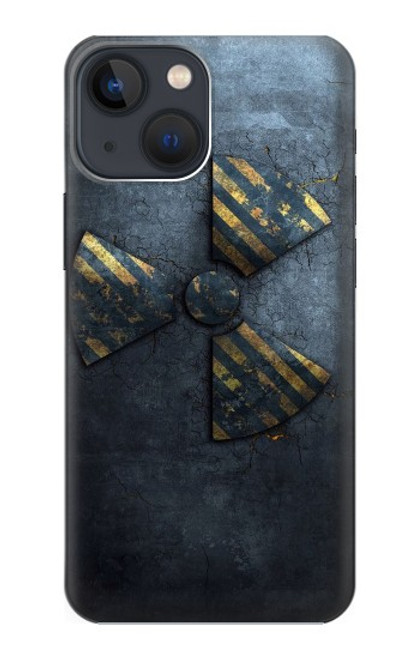 S3438 放射性 Danger Radioactive iPhone 13 mini バックケース、フリップケース・カバー