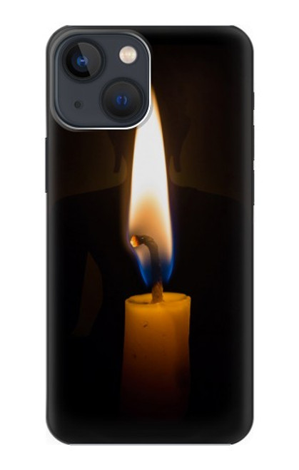 S3530 仏 Buddha Candle Burning iPhone 13 mini バックケース、フリップケース・カバー