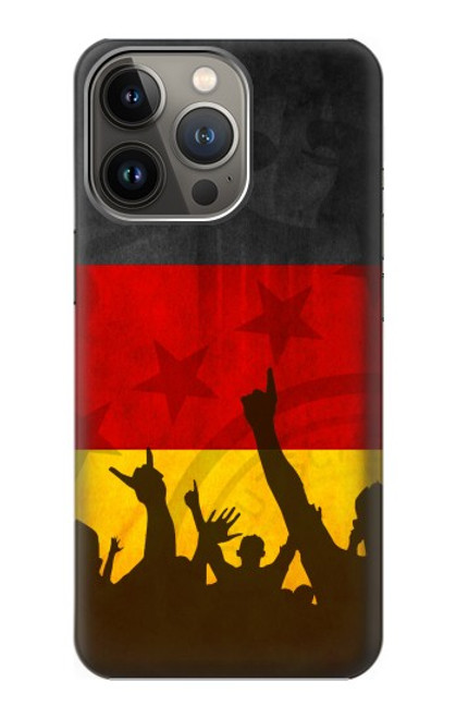 S2966 ドイツサッカー Germany Football Soccer Flag iPhone 13 Pro Max バックケース、フリップケース・カバー