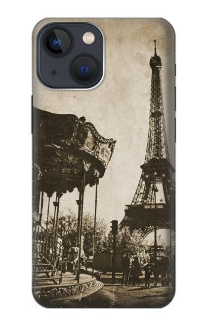 S2174 エッフェル塔 Eiffel Tower Vintage Paris iPhone 13 バックケース、フリップケース・カバー