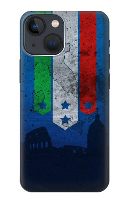 S2983 イタリアサッカー Italy Football Soccer Flag iPhone 13 バックケース、フリップケース・カバー