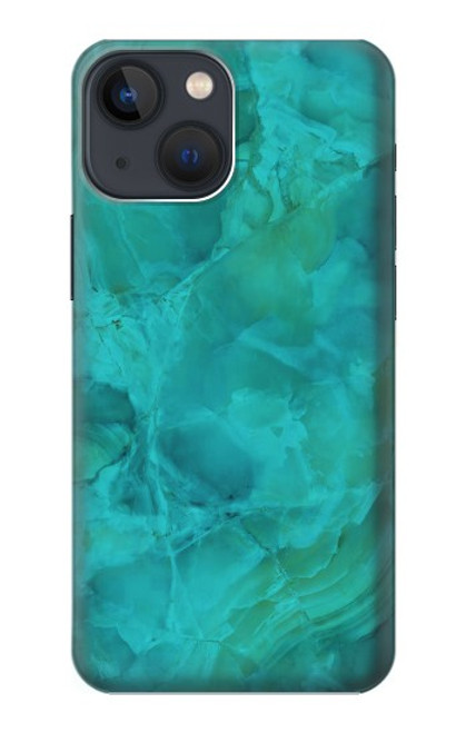 S3147 アクアマーブルストーン Aqua Marble Stone iPhone 13 バックケース、フリップケース・カバー