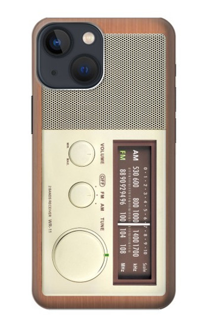 S3165 FM AM木レシーバーグラフィック FM AM Wooden Receiver Graphic iPhone 13 バックケース、フリップケース・カバー