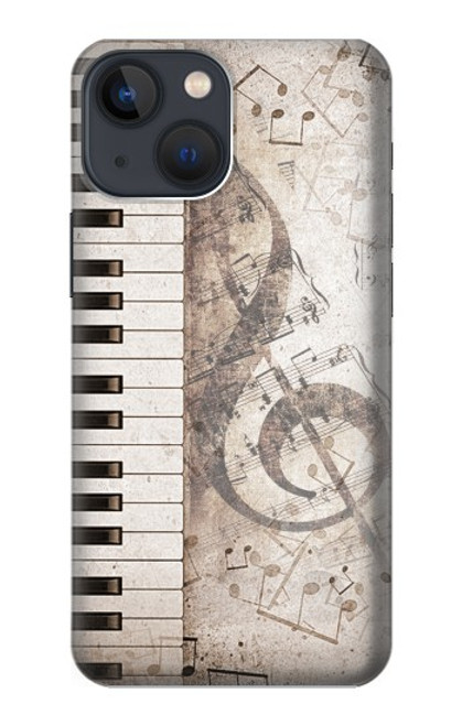 S3390 音符 Music Note iPhone 13 バックケース、フリップケース・カバー