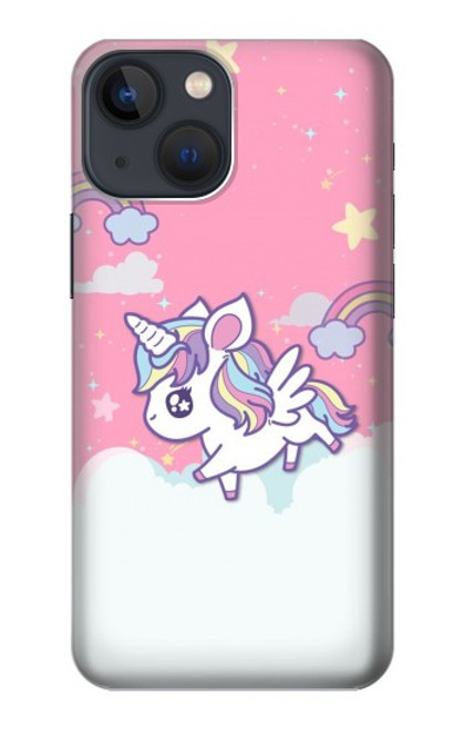 S3518 ユニコーン漫画 Unicorn Cartoon iPhone 13 バックケース、フリップケース・カバー