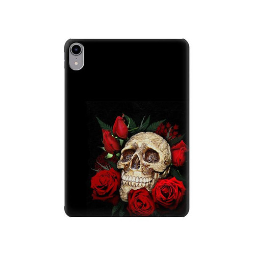 S3753 ダークゴシックゴススカルローズ Dark Gothic Goth Skull Roses iPad mini 6, iPad mini (2021) タブレットケース