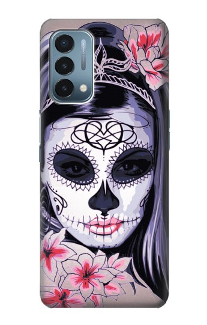 S3821 シュガースカルスチームパンクガールゴシック Sugar Skull Steam Punk Girl Gothic OnePlus Nord N200 5G バックケース、フリップケース・カバー