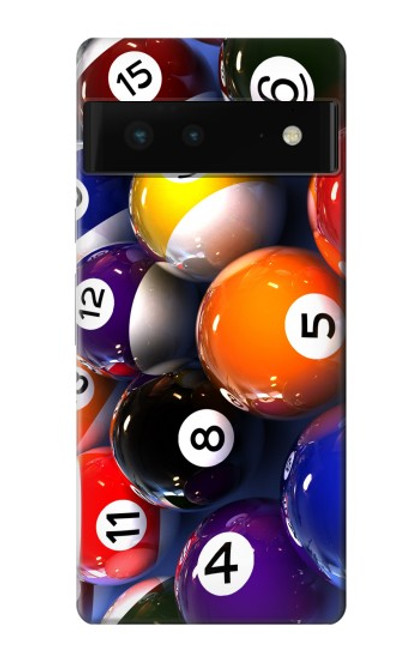 S2238 ビリヤードプールボール Billiard Pool Ball Google Pixel 6 バックケース、フリップケース・カバー