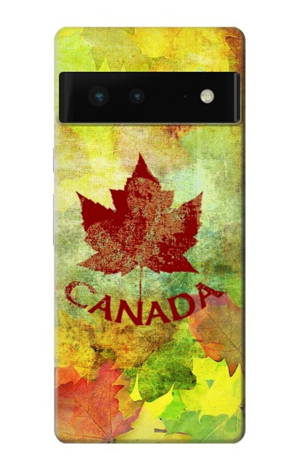 S2523 カナダ秋のメープルリーフ Canada Autumn Maple Leaf Google Pixel 6 バックケース、フリップケース・カバー