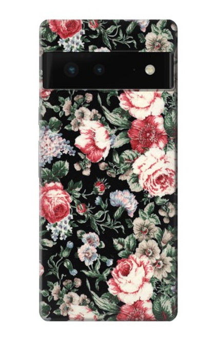 S2727 ヴィンテージローズ柄 Vintage Rose Pattern Google Pixel 6 バックケース、フリップケース・カバー