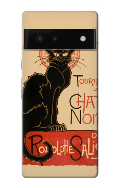 S2739 チャットノワール 黒猫 ヴィンテージ Chat Noir Black Cat Vintage Google Pixel 6 バックケース、フリップケース・カバー