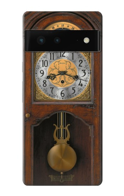 S3173 大きな古時計 Grandfather Clock Antique Wall Clock Google Pixel 6 バックケース、フリップケース・カバー
