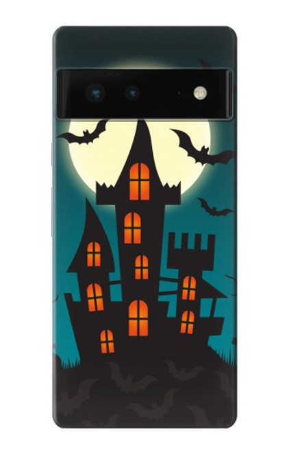 S3268 ハロウィンフェスティバル城 Halloween Festival Castle Google Pixel 6 バックケース、フリップケース・カバー
