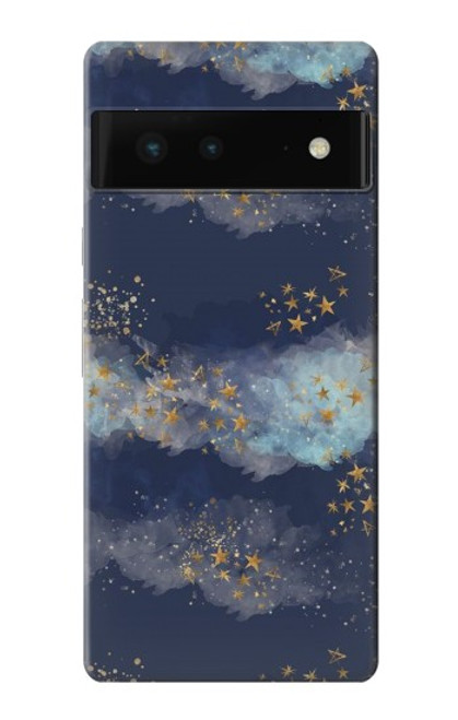 S3364 金星空 Gold Star Sky Google Pixel 6 バックケース、フリップケース・カバー