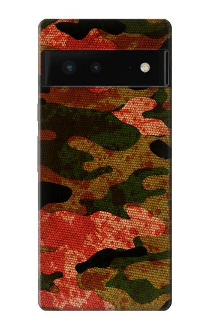 S3393 カモフラージュ 血液 Camouflage Blood Splatter Google Pixel 6 バックケース、フリップケース・カバー