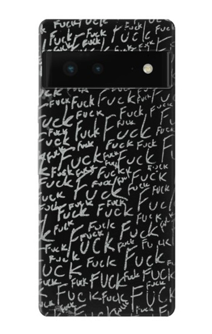 S3478 面白い言葉黒板 Funny Words Blackboard Google Pixel 6 バックケース、フリップケース・カバー