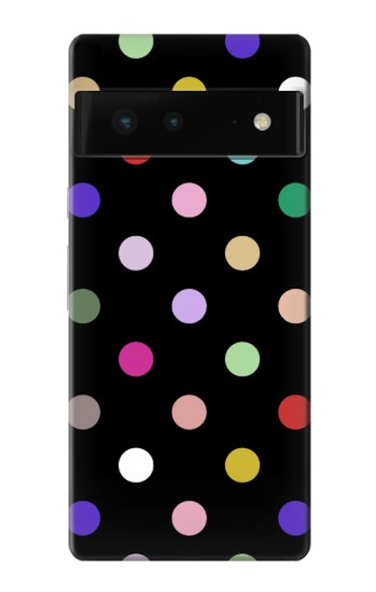 S3532 カラフルな水玉 Colorful Polka Dot Google Pixel 6 バックケース、フリップケース・カバー