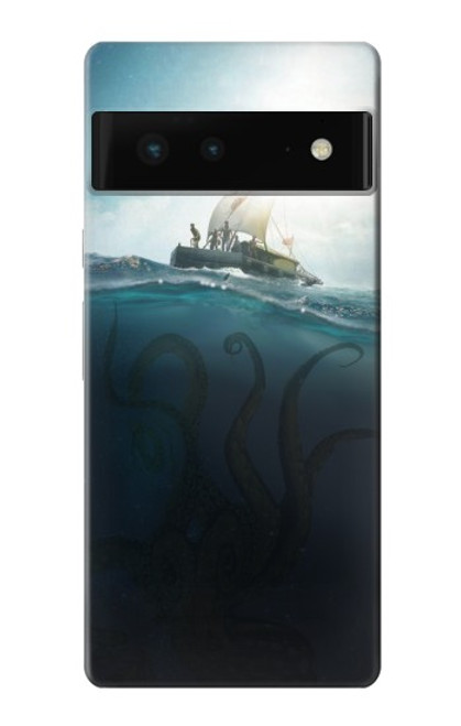 S3540 巨大なタコ Giant Octopus Google Pixel 6 バックケース、フリップケース・カバー