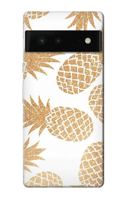 S3718 シームレスパイナップル Seamless Pineapple Google Pixel 6 バックケース、フリップケース・カバー