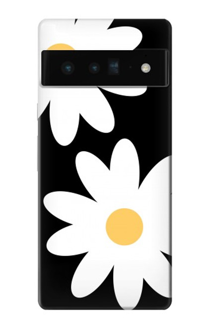 S2315 デイジー白い花 Daisy White Flowers Google Pixel 6 Pro バックケース、フリップケース・カバー