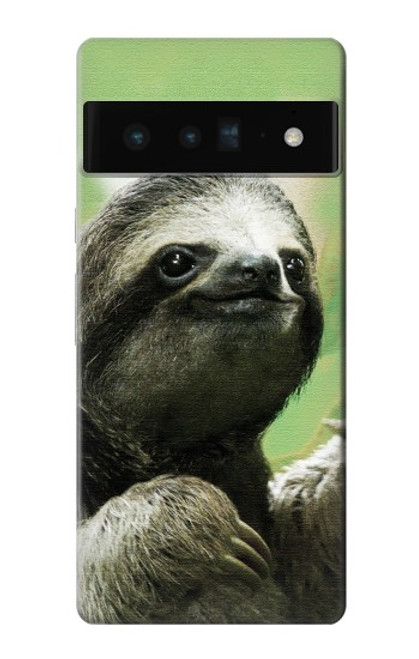 S2708 笑顔のナマケ Smiling Sloth Google Pixel 6 Pro バックケース、フリップケース・カバー