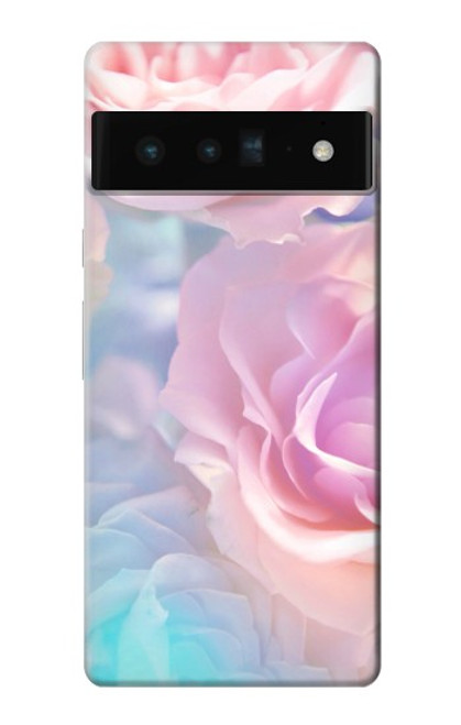 S3050 ヴィンテージパステルの花 Vintage Pastel Flowers Google Pixel 6 Pro バックケース、フリップケース・カバー