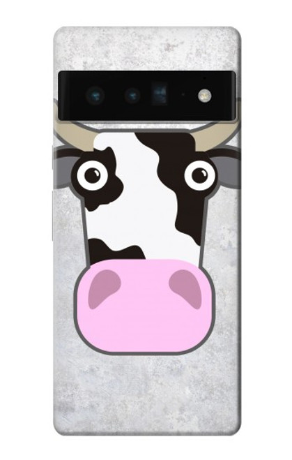 S3257 牛の漫画 Cow Cartoon Google Pixel 6 Pro バックケース、フリップケース・カバー