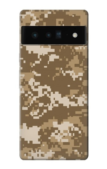 S3294 陸軍砂漠タンコヨーテカモ迷彩 Army Desert Tan Coyote Camo Camouflage Google Pixel 6 Pro バックケース、フリップケース・カバー