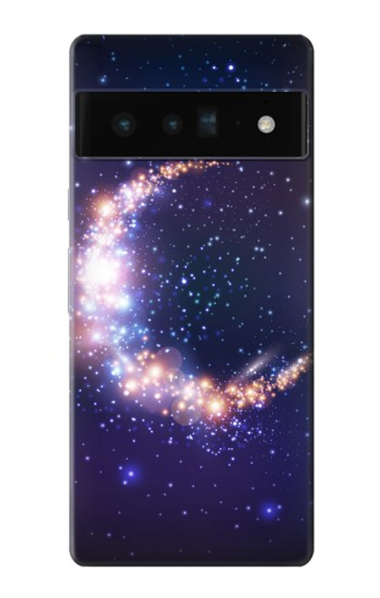 S3324 彎月・月・ギャラクシー Crescent Moon Galaxy Google Pixel 6 Pro バックケース、フリップケース・カバー