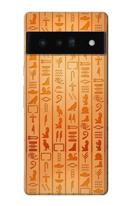 S3440 エジプトの象形文字 Egyptian Hieroglyphs Google Pixel 6 Pro バックケース、フリップケース・カバー