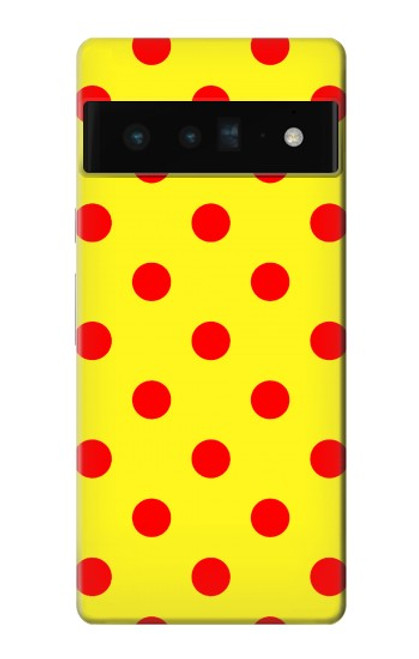 S3526 赤い水玉 Red Spot Polka Dot Google Pixel 6 Pro バックケース、フリップケース・カバー