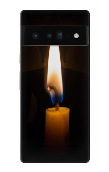 S3530 仏 Buddha Candle Burning Google Pixel 6 Pro バックケース、フリップケース・カバー