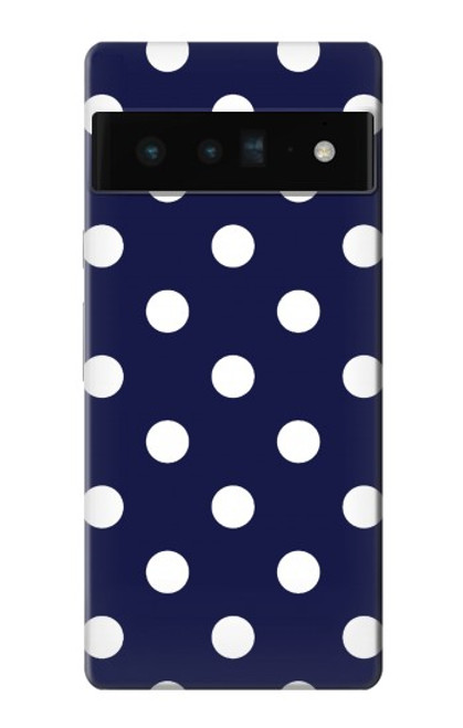 S3533 ブルーの水玉 Blue Polka Dot Google Pixel 6 Pro バックケース、フリップケース・カバー