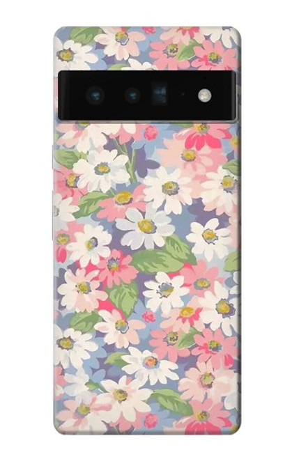 S3688 花の花のアートパターン Floral Flower Art Pattern Google Pixel 6 Pro バックケース、フリップケース・カバー