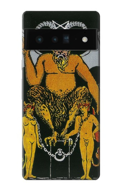 S3740 タロットカード悪魔 Tarot Card The Devil Google Pixel 6 Pro バックケース、フリップケース・カバー