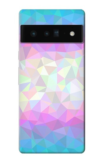 S3747 トランスフラッグポリゴン Trans Flag Polygon Google Pixel 6 Pro バックケース、フリップケース・カバー