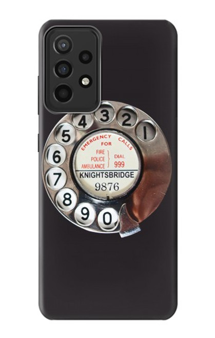 S0059 レトロなダイヤル式の電話ダイヤル Retro Rotary Phone Dial On Samsung Galaxy A52s 5G バックケース、フリップケース・カバー