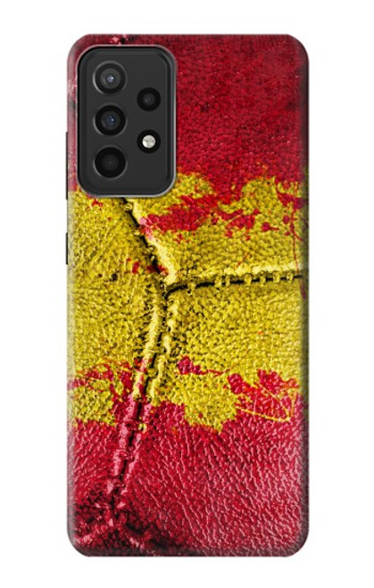 S3315 スペインの旗ビンテージフットボールのグラフィック Spain Flag Vintage Football Graphic Samsung Galaxy A52s 5G バックケース、フリップケース・カバー