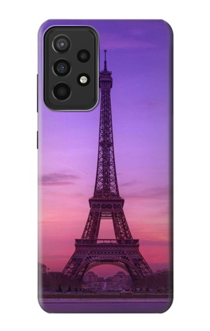 S3447 エッフェルパリの夕日 Eiffel Paris Sunset Samsung Galaxy A52s 5G バックケース、フリップケース・カバー