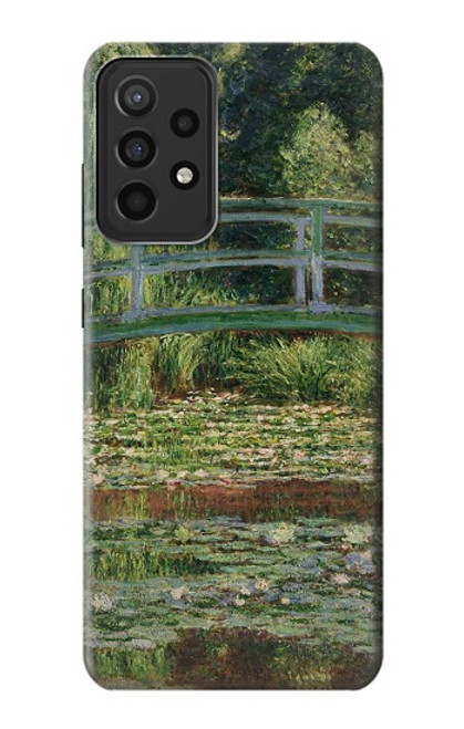 S3674 クロードモネ歩道橋とスイレンプール Claude Monet Footbridge and Water Lily Pool Samsung Galaxy A52s 5G バックケース、フリップケース・カバー