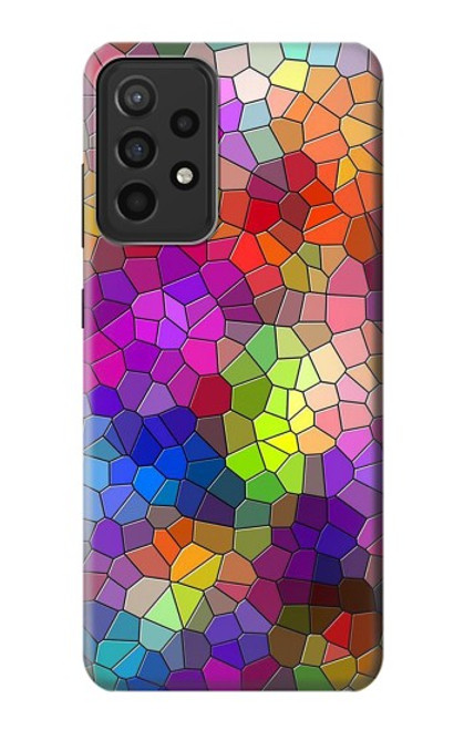 S3677 カラフルなレンガのモザイク Colorful Brick Mosaics Samsung Galaxy A52s 5G バックケース、フリップケース・カバー