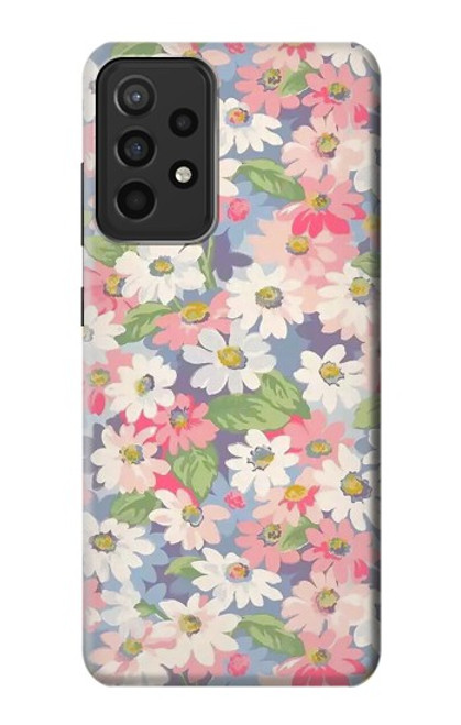 S3688 花の花のアートパターン Floral Flower Art Pattern Samsung Galaxy A52s 5G バックケース、フリップケース・カバー