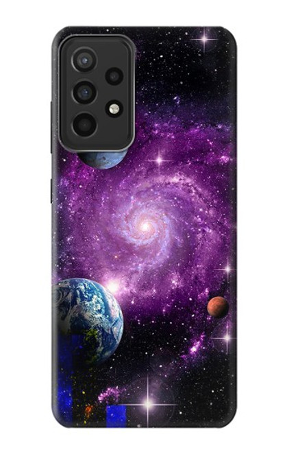 S3689 銀河宇宙惑星 Galaxy Outer Space Planet Samsung Galaxy A52s 5G バックケース、フリップケース・カバー